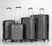 Set of 4 ABS Trolley Luggage With Number Lock 20,24,28,32 Inches