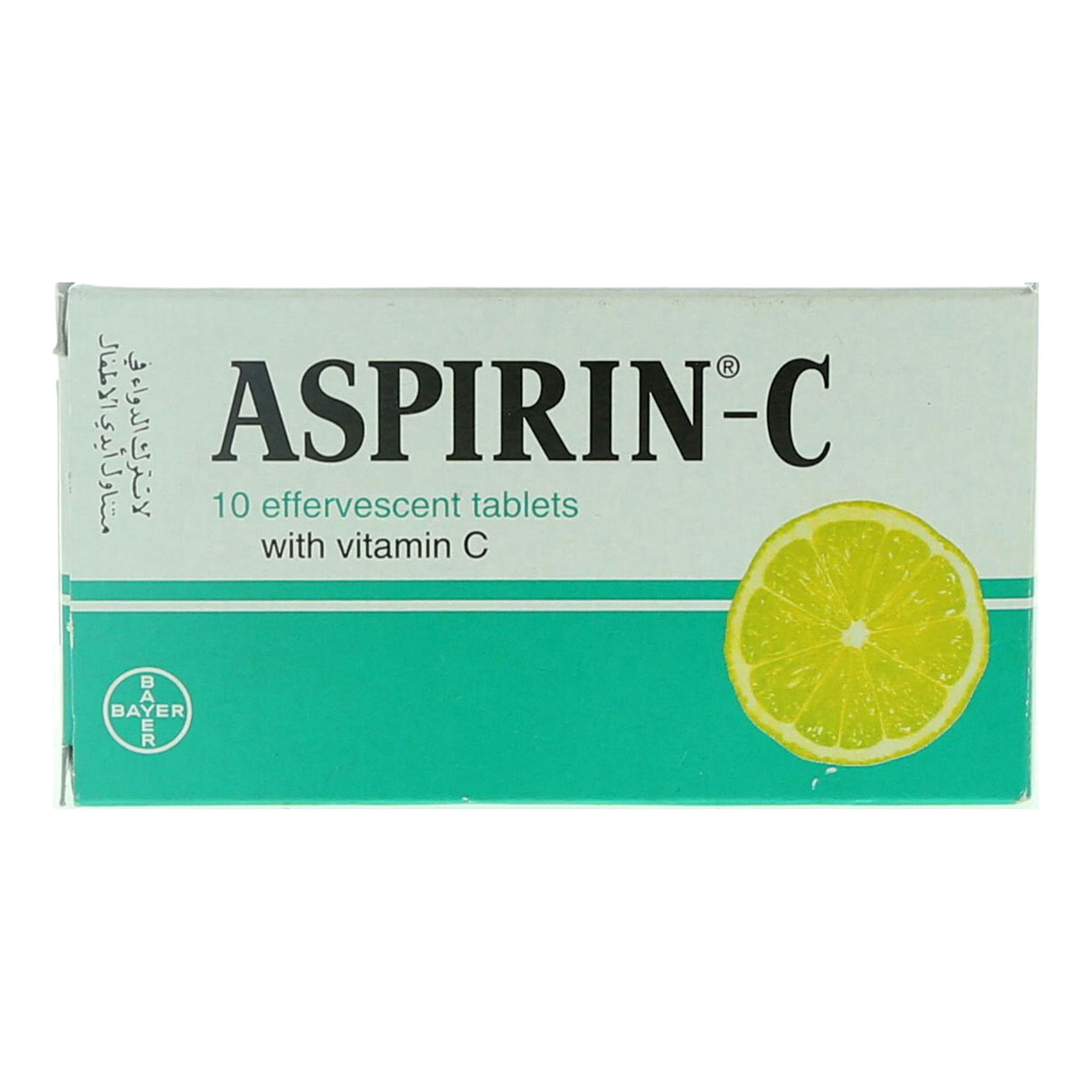 باير أسبيرين مع فيتامين C سريع الذوبان 400 ملغ بنكهة الليمون 10 أقراص