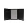 Inahom Tri-Fold Organised Wallet Flat Nappa Genuine and Smooth Leather Upper IM2021XDA0005-001-Black