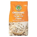 Buy Organic Larder Whole Grain Large Oat Flakes  500g in UAE