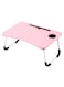 Generic Multipurpose Laptop And Tablet Table 60 X 40Centimeter Pink