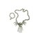 Gothic Skull Necklace &amp; Bracelet 46cm