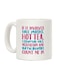 muGGyz Frozen Elsa Character Printed Ceramic Coffee Mug Blue/White
