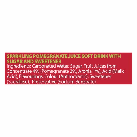Rubicon Sparkling Pomegranate Fruit Juice 330Ml