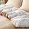 Luna Home Queen size 6 pieces, without filler, reversible duvet cover set, pine brown color, twigs design.