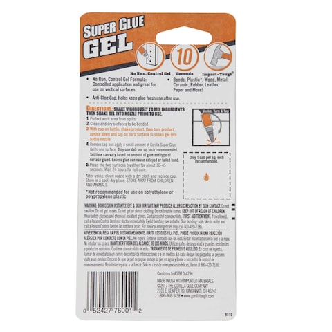 Gorilla Super Glue Gel 15G