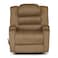 In House Velvet Classic Recliner Chair With Storage Box - Light Brown - AB07