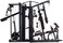 Marshal Fitness 5 Station Home Gym Strength Training Equipment with 145 kgs Weight Stack-MF-9954-4