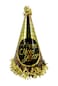 New Year Cone Hats Gold 6Pcs/Pk