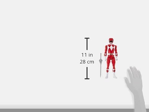Power Rangers Mighty Morphin Red Ranger 12-Inch Action Figure Toy Inspired TV Show, With Power Sword Accessory