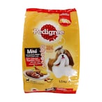 Buy Pedigree Small Breed Beef Lamb And Vegetables Dry Dog Food 1.5kg in UAE