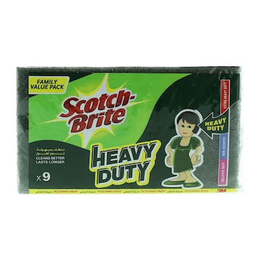 Scotch brite heavy duty scourings 9 pads