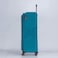 VIPTOUR Set of 4 Light Weight  Polyester Jacqard Trolley Luggage With Number Lock, Turquoise- 20, 24, 28, 32 Inches