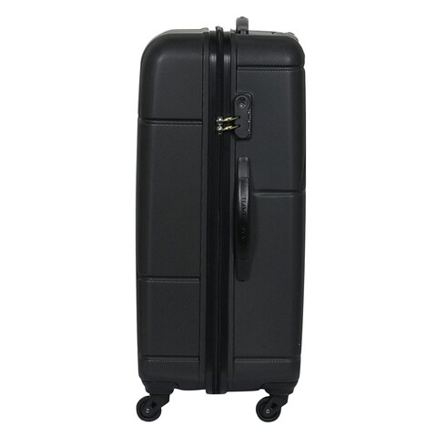 Verona Spinner Texture Suitcase Black 76cm