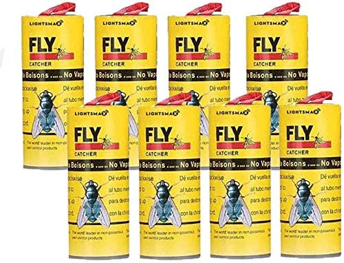 Buy Doreen THERESA 8 Rolls Disposable Fly Trap Catcher Fly Catcher ...