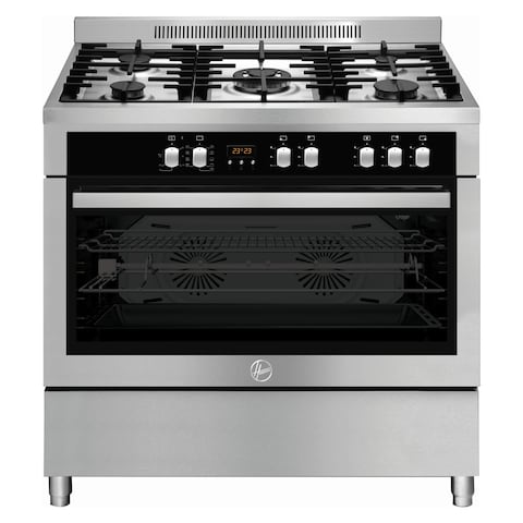 Hoover Free Standing Electric Cooker HMC-S95E-S Silver And Black 90x60cm