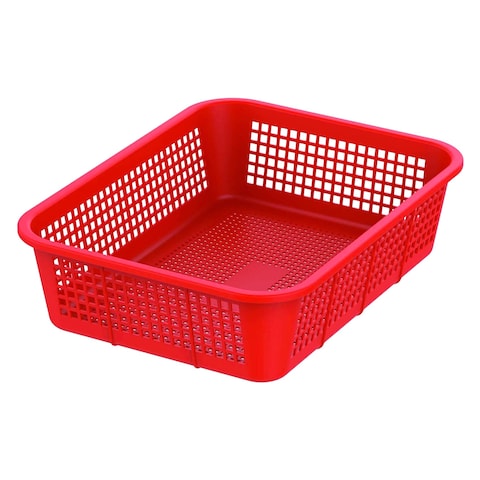 Cosmo plastic fruit tray medium - red