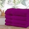 Comfy Set Of 4 Pure Cotton Hand Towel - Purple
