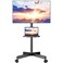 Mobile TV Cart, Rollable TV Stand For 32-70" LCD LED OLED Flat Screen TV With Curved Screens up to 40kg, Height Adjustable, Portable TV Stand with Wheels