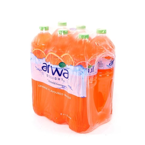 Arwa Delight Orange Flavored Water 1.5Lx6&#39;s