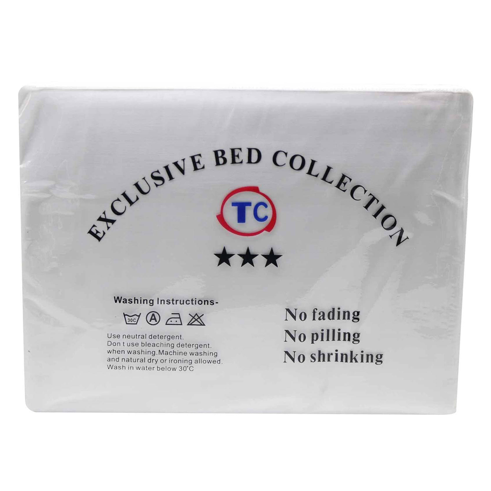 T.C King Size Duvet Cover Set White