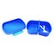 Eazy Kids - Set of 2 - Lunch Box &amp; Water Bottle - Astronaut Blue