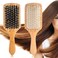 Generic Natural Wooden Anti Static Comb/Healthy Cushion Airbag Hair Care Massage Brush (White)
