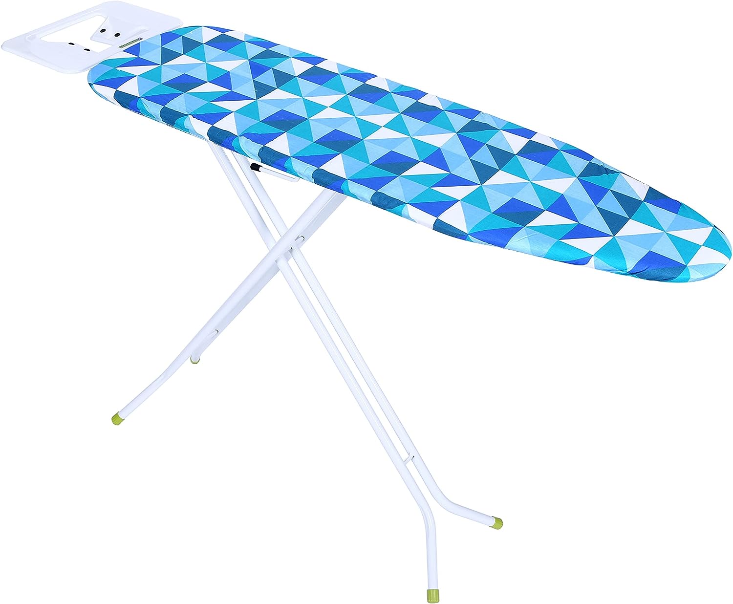 Thumbnail image for Royalford 110 X 34cm Ironing Board With Steam Iron Rest, Heat Resistant, Contemporary Lightweight Iron Board With Adjustable Height And Lock System (Blue & White)