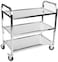 Cattlebie Stainless Steel Dining Restaurant Serving Cart 95 X 95 X 50 (Color : Multi-Colored)
