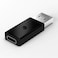 Generic-USB 3.0 Male to USB 3.1 Type C Female Data Converter USB 3.0 to USB-C Female Adapter Port for Laptop Phone Black
