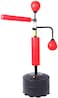 ULTIMAX Punching Bag with Stand Heavy Duty Boxing Set Kickboxing Bag with 360&deg; Reflex Bar Speed Ball Suction Cup Base Height Adjustable for Adult Youth, Home Office Gym Boxing stand-Red