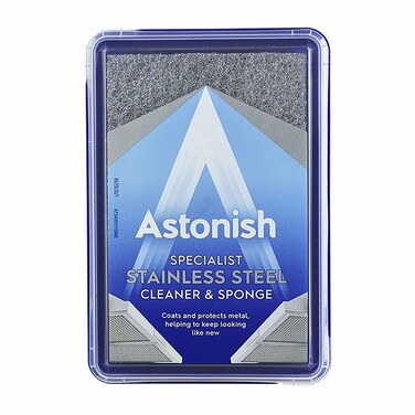 Astonish Specialist Stainless Steel Cleaner with Sponge - 250ml