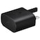 Samsung Super Fast 25W Fast Wall Charger &amp; 1m USB-C to C Cable - Black