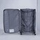 VIPTOUR Set of 4 Light Weight  Polyester Jacqard Trolley Luggage With Number Lock, Charcoal- 20, 24, 28, 32 Inches