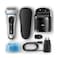Braun Series 8 Electric Shaver 8390cc - Smart Sonic Technology - 4 Specialized Shaving Elements Including Clean &amp; Charge System- 8D Flex head