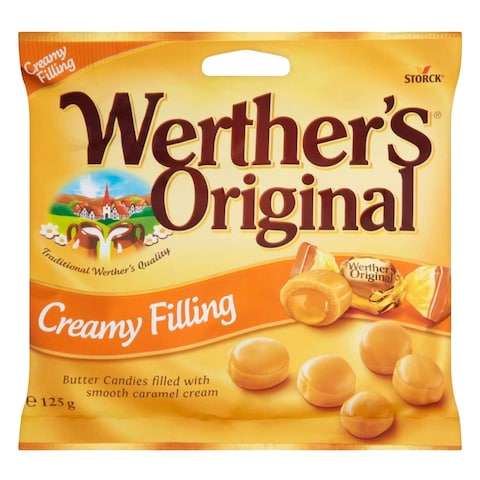 WERTHERS CARAMEL CREAM CANDIES 125G
