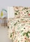 KLUB LINEN King Comforter 4PC Set Daisy White 144TC Poly Cotton Printed Design