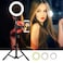 Generic-16cm Fill Light Ring Light Supplementary Light LED Light Folding Fill Light for Photography Live Stream Makeup YouTube Video with 160cm Tripod Stand 360&deg;Tripod Head Bike Clip