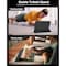 Case For Samsung Galaxy Tab S9 FE+ 12.4 Inch, Slim Translucent Back Tri-Fold Stand Protective Tablet Cover, Support S Pen Charging, Auto Wake/Sleep (Black)