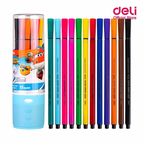 Deli C150-12 Felt Pen Set - 12 Colors