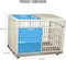 Dog cage with Open-top design, Lockable doors, and Universal wheels, Durable plastic dog crate kennel for medium and large dogs, suitable for indoor &amp; outdoor 82 cm (Khaki)