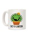 muGGyz Printed Ceramic Coffee Mug White 11Ounce