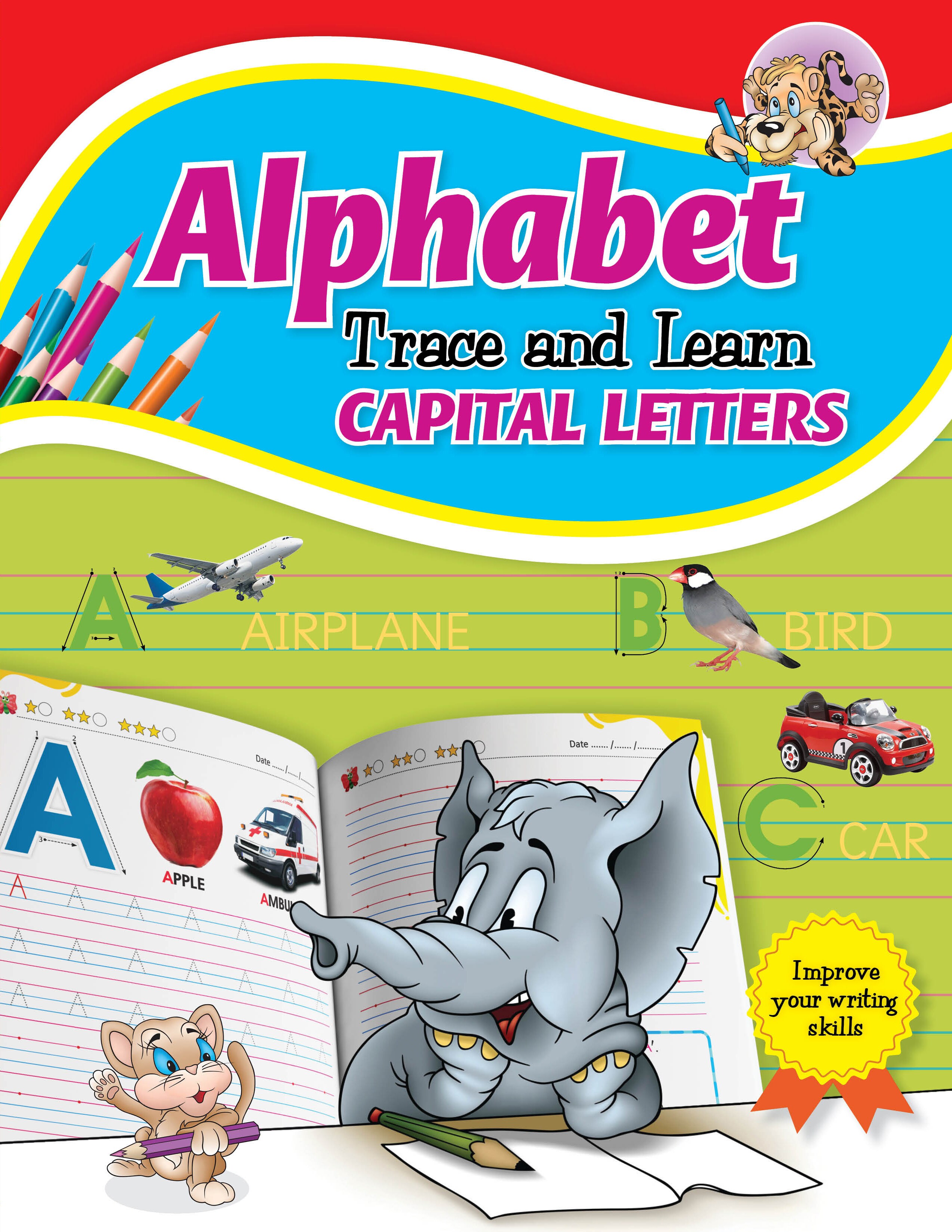 Buy ANG Alphabet Trace & Learn Capital Letters Online | Carrefour UAE