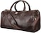 MOUNTHOOD Duffel Tote Bag- Premium Quality Long Lasting PU Leather. Travel Weekender/Overnight Duffel luggage Bag, Gym/Sports bag for Men &amp; Women.(Croco Brown)