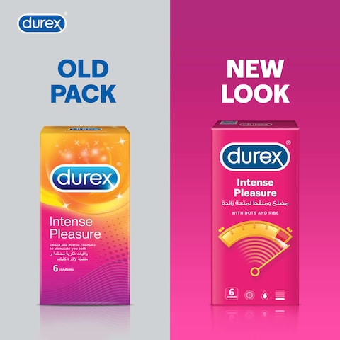 Durex Intense Pleasure Condom Clear 6 PCS