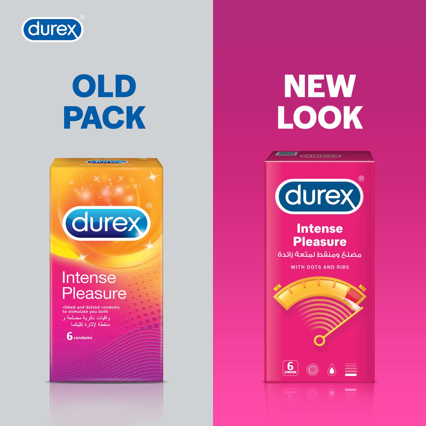 Durex Intense Pleasure Condom Clear 6 PCS
