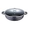 Bergner Classic Novum Shallow Pot With Lid Black 28cm