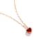 Aiwanto Heart Pendant Necklace Red Heart Necklace Gift