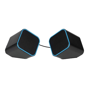 هافيت HV-SK473 سماعات يو اس بي 0.2 للكمبيوتر - أسود/أزرق