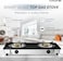 KROME Gas Stove 2 Burners, Auto Piezo Ignition, Double Brass Burners, 100mm Brass Burner Cap, LPG Cooktop, Enamel Square Pan Support, Flame Failure Device, Tempered Glass Panel, Black - KR-GGFC2070